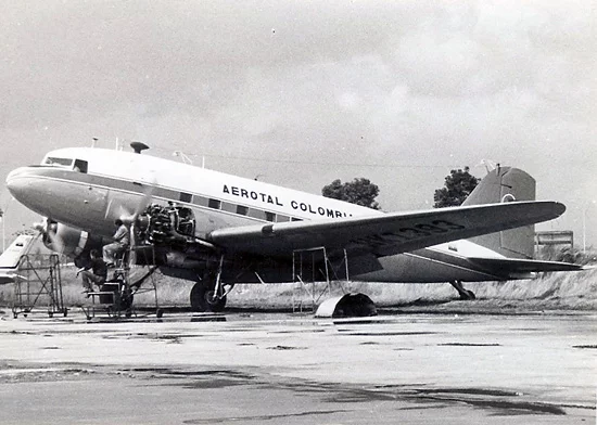 HK-1393, Douglas DC-3 de Aerotal en Eldorado