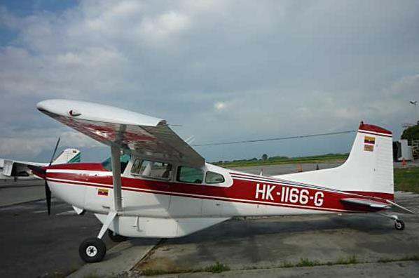 HK-1166-G, Cessna 185 desaparecida el 12 de Enero de 2012