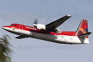 El vuelo se hará en aviones Fokker 50