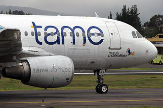 Tame, una de las Aerolíneas Ecuatorianas que vuelan a Colombia