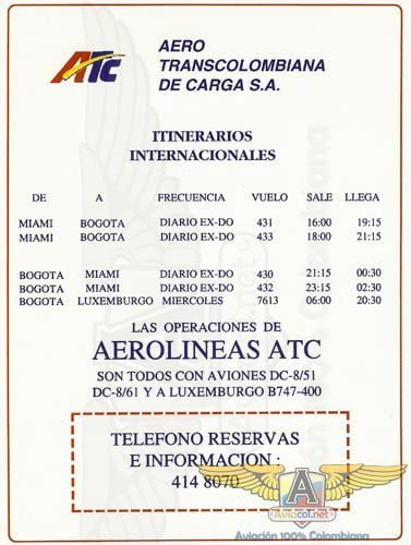 AeroTranscolombiana de Carga S.A. ATC | Aviacol.net El Portal de la Aviación Colombiana