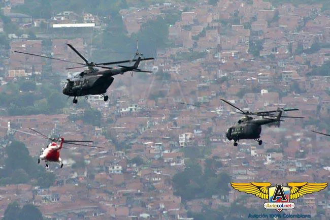 Desfile aéreo de la Aviación del Ejército sobre Medellín | Aviacol.net El Portal de la Aviación Colombiana