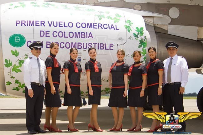 LAN Colombia realizó el primer vuelo comercial con biocombustible en Colombia | Aviacol.net El Portal de la Aviación Colombiana
