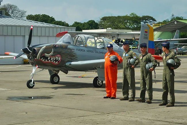 La Fuerza Aérea Colombiana despidió del servicio activo al equipo T-34 Mentor | Aviacol.net El Portal de la Aviación Colombiana