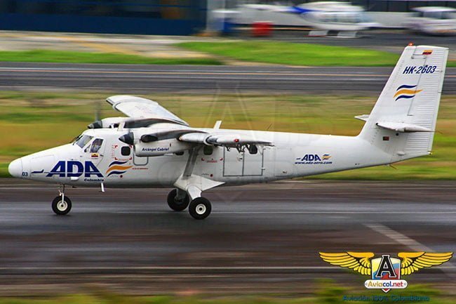 ADA despidió al Twin Otter HK-2603 | Aviacol.net El Portal de la Aviación Colombiana