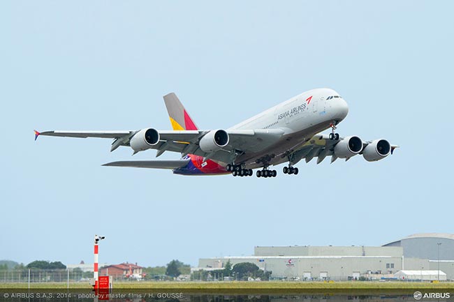 Asiana Airlines recibe su primer Airbus A380 | Aviacol.net El Portal de la Aviación Colombiana