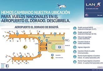 LAN implementa plan de comunicación a pasajeros por cambios en El Dorado | Aviacol.net El Portal de la Aviación Colombiana