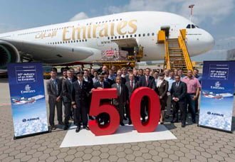 Emirates recibe su Airbus A380 número 50 | Aviacol.net El Portal de la Aviación Colombiana