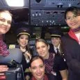TAM Airlines hace historia: primer vuelo con tripulación exclusivamente femenina / Aviacol.net El Portal de la Aviación