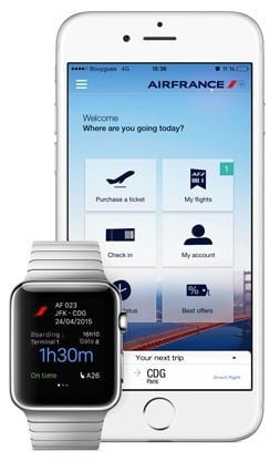 Air France ya está disponible para Apple Watch | Aviacol.net El Portal de la Aviación