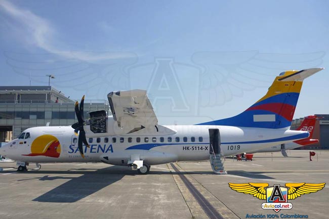 Ya está en Colombia primer ATR-42-600 de Satena | Aviacol.net El Portal de la Aviación