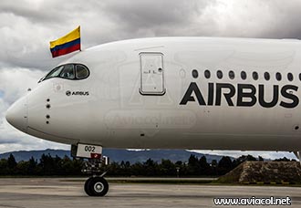El Airbus A350 ya está en Colombia | Aviacol.net El Portal de la Aviación