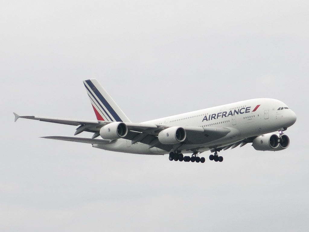 Air France Airbus A380-861 F-HPJG approaching JFK