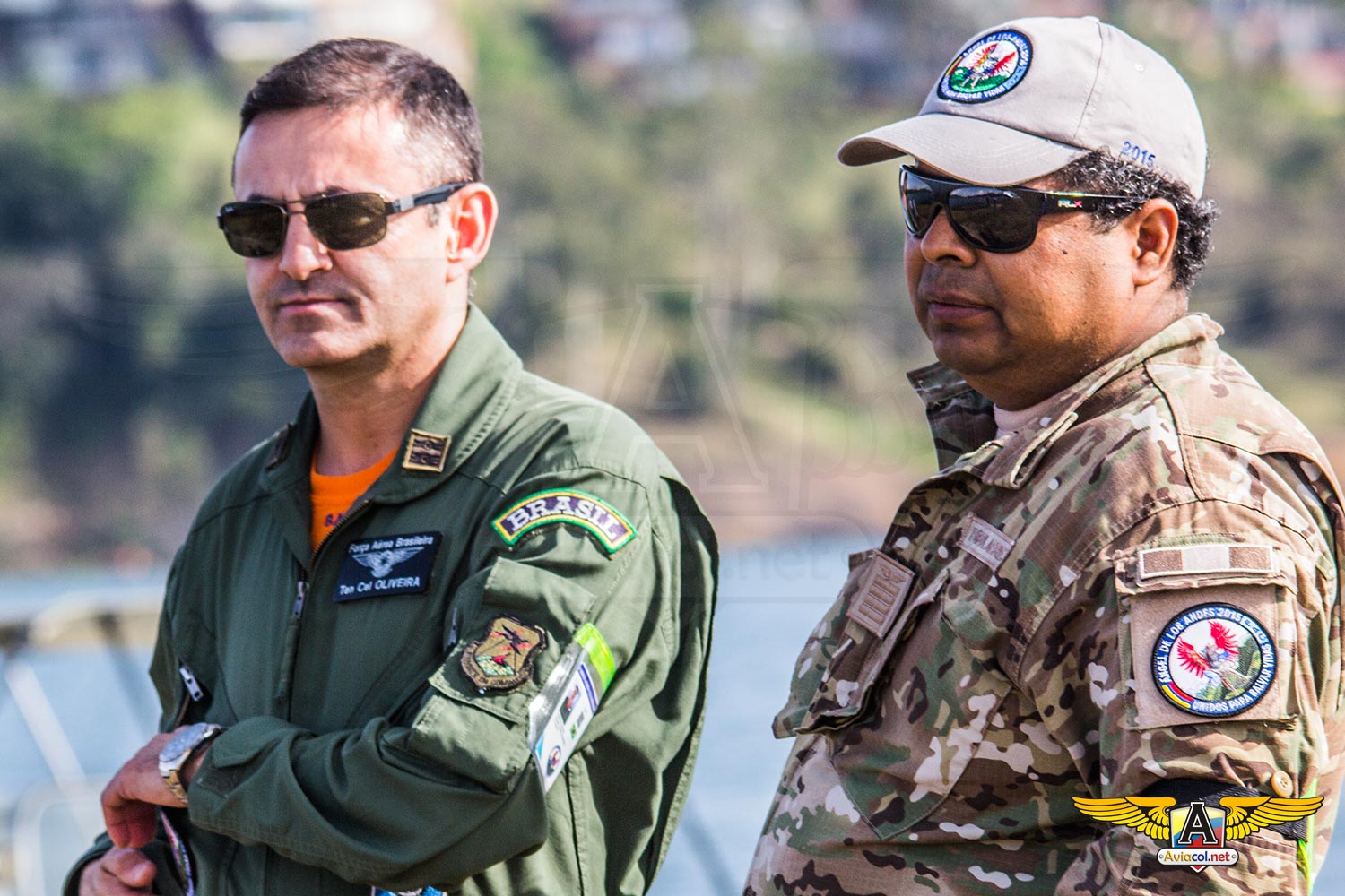 Rescate de un piloto eyectado en el agua durante Ángel de los Andes