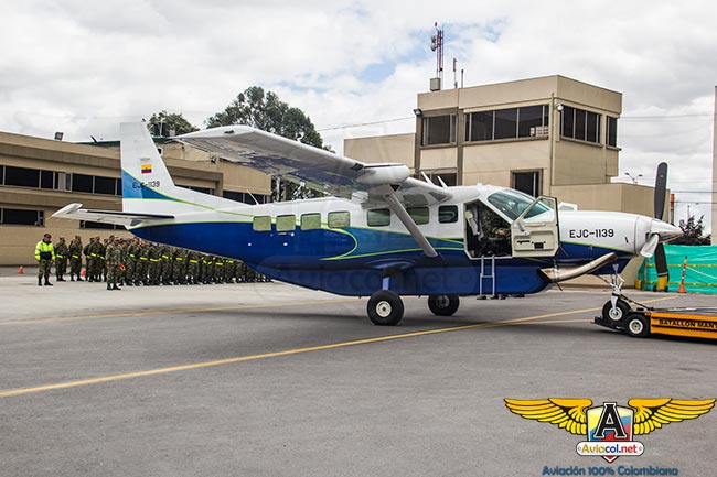 Llegada a Colombia del Cessna Grand Caravan EX, EJC-1139, para el Ejército
