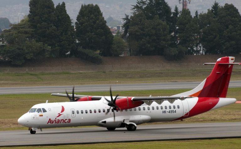 ATR 72-600 de Avianca en rodaje