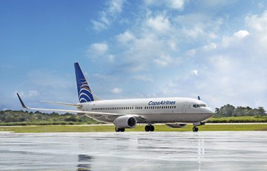 Boeing 737-800 de Copa Airlines en rodaje