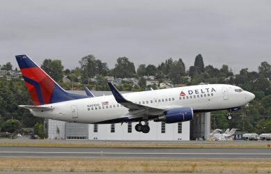 Boeing 737-800 de Delta Air Lines aterrizando