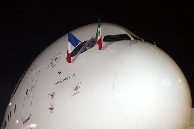 Primer vuelo de Air France en A380 a Ciudad de México.