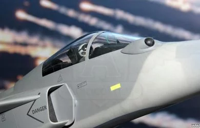Maqueta del avión Saab JAS 39 Gripen