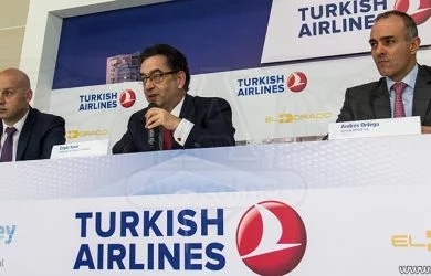 Directivos de Turkish Airlines, OPAIN y el Embajador de Turquía en Colombia