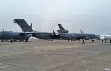 Plataforma de exhibición de aviones de FIDAE