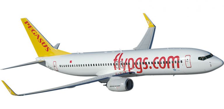 Boeing 737 en colores de Pegasus Airline
