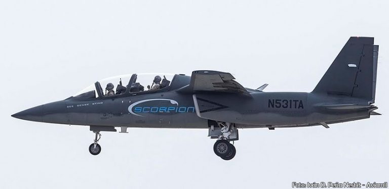 Avión Textron AirLand Scorpion en FIDAE 2016