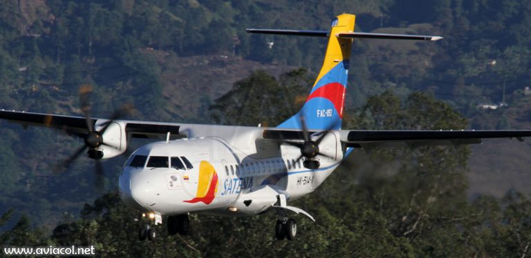 Avión ATR-42 de Satena