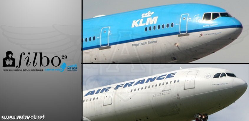 Descuentos en tiquetes de Air France y KLM en la FILBO 2016