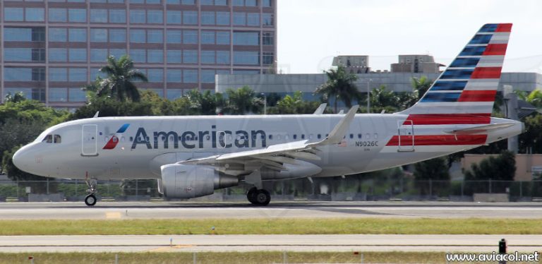 Airbus A319 de American Airlines en Miami
