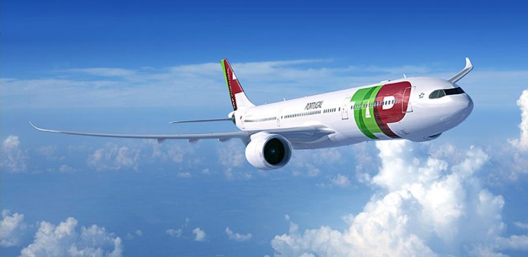 Imagen del Airbus A330neo en colores de TAP