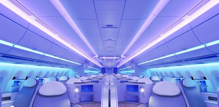 Cabina Airspace by Airbus en un A350