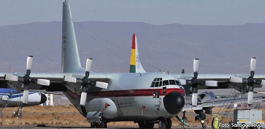 C-130 Hercules de la Fuerza Aérea Boliviana (Foto: Santiago Rivas)