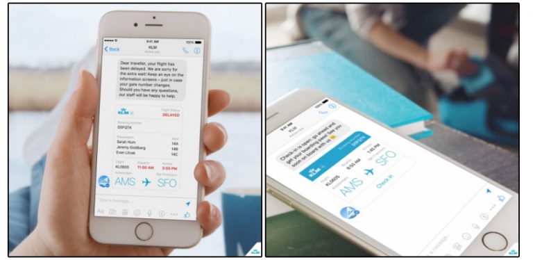 KLM ofrece servicio de información de vuelos por Facebook Messenger