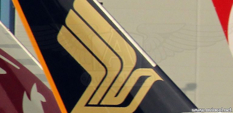 Cola de avión de Singapore Airlines
