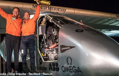 André Borschberg y Bertrand Piccard (Foto: Solar Impulse - Solar Impulse - Revillard - Rezo.ch)