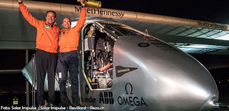 André Borschberg y Bertrand Piccard (Foto: Solar Impulse - Solar Impulse - Revillard - Rezo.ch)