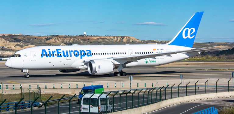 Boeing 787-8 "Dreamliner" de Air Europa en Madrid