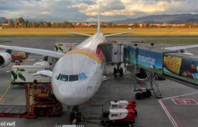 Airbus A340 de Iberia en Bogotá