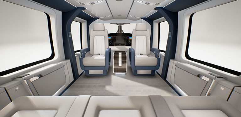Diseño del interior del Airbus H160