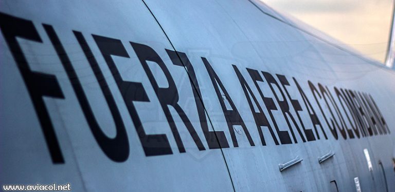 Avión de la Fuerza Aérea Colombiana