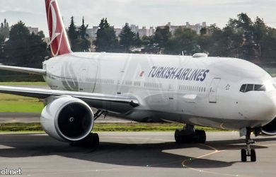 Boeing 777 de Turkish Airlines en Bogotá