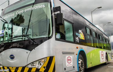 Bus eléctrico del aeropuerto El Dorado