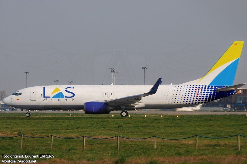 Imagen digital de cómo se vería un Boeing 737-800 de LAS Cargo