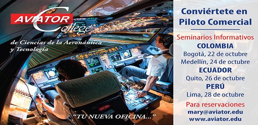Seminarios de Aviator College en América Latina.