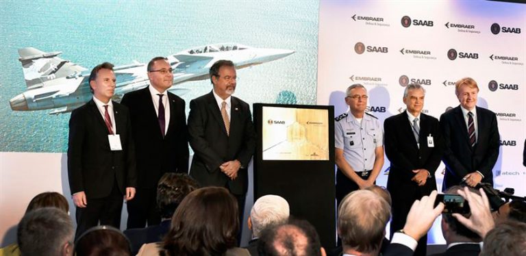 Inauguración del Centro de Proyectos y Desarrollo del Gripen en Brasil.