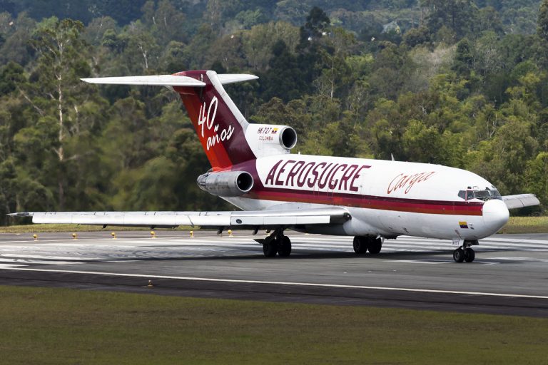 Boeing 727 de Aerosucre en Rionegro.