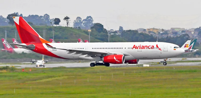 Airbus A330-200 de Avianca en São Paulo.