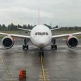 Boeing 787-8 de Avianca llegando a Bogotá desde Madrid.